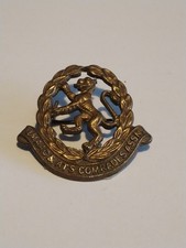 Metal Sweetheart Badge of QMAAC & ATS Association Enamel Pin Badge Vintage