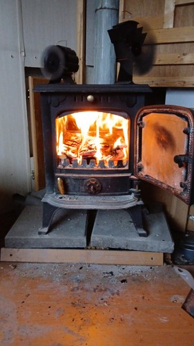 Fire wood log burner - fire, wood.