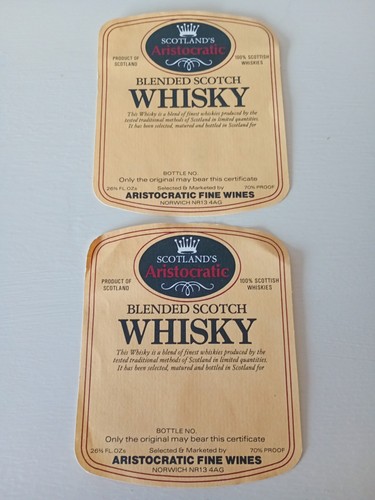 Vintage blended scotch whisky - blended,