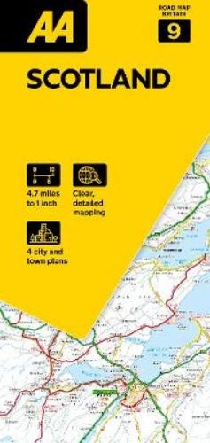 Road map scotland aa - map, (map)