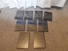 DVD Cases x 9 - Slim Black... Each Case Holds 2 DVD`s.