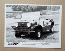 Mini Moke Press Photograph. Near mint condition.