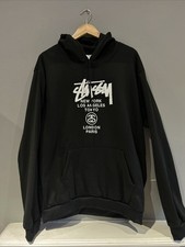 STUSSY Men’s Black Hoodie