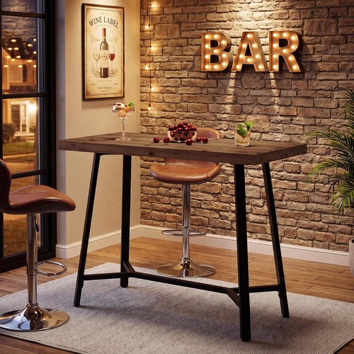 Solid wood bar table - 41.3",