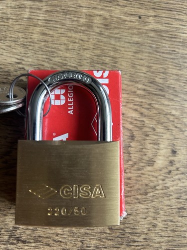 Cisa 220 brass padlock - 220/50,