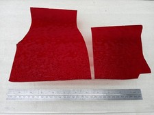 Stained glass offcuts. Red