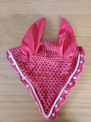 Horse fly veil ear bonnet - horse,