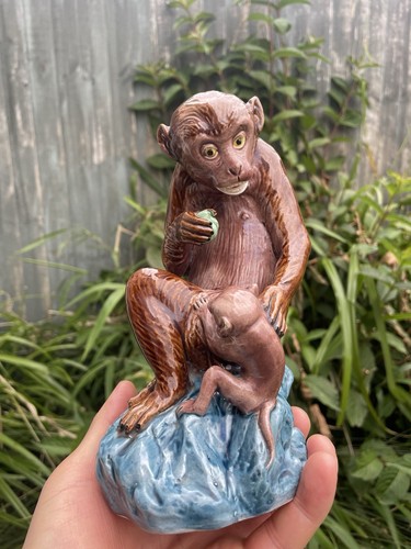 Chinese porcelain monkey and - chinese,