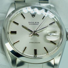 Rolex Oysterdate Precision 6694 Vintage Mechanical Manual Factory Dial 34mm