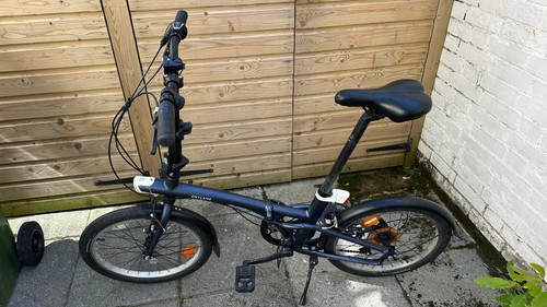 Oxylane folding bike blue - bike,