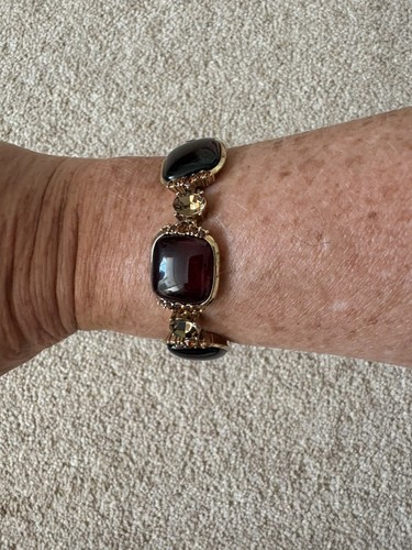 Vintage monet bracelet ruby - monet,