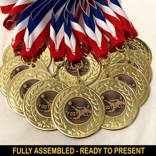 10 Football Medals & Ribbons