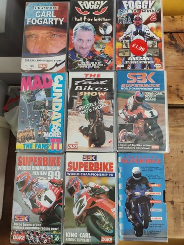 Carl fogarty vhs videos - fogarty,