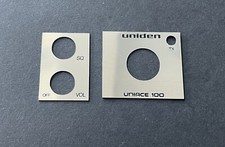 Uniden Uniace 100 CB radio replacement faceplate inlays