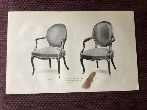 Antique print waring gillow - antique, &