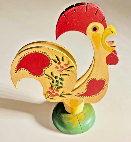 Vintage swedish dala rooster - swedish,
