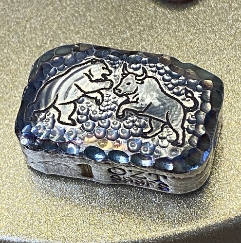 Hand poured 999 - fine, silver