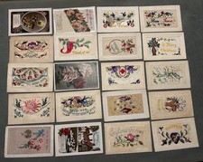 Embroidered WW1 Postcard Collection Album