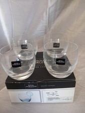 X4 Short Tumblers Royal Worcester Grand Chateau Kwarx Crystal Whisky Spirit Glas