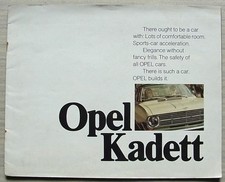 OPEL KADETT Car Sales Brochure