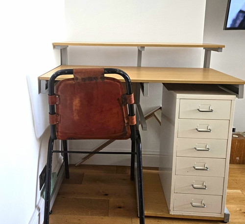 Industrial vintage desk - 🔥industrial,