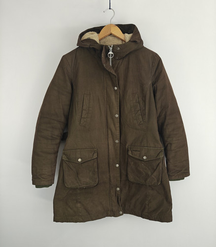 Barbour fibredown green hooded - barbour,
