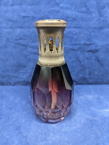 1920s amethyst cut glass lampe - 1920s,