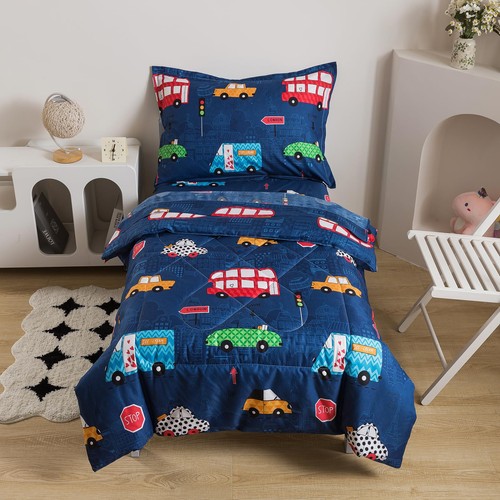 Navy toddler bedding set - navy,