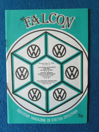 Exeter speedway programme - speedway,
