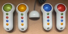 Xbox 360 4x Tested Wireless Buzz Game Show Controllers + Receiver