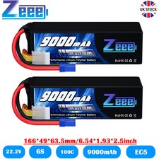 2X Zeee 22.2V 6S LiPo Battery