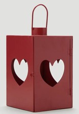 Festive Xmas Red Metal Lantern