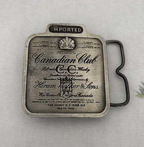 Canadian club metal belt - club,