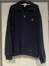 Mens Lacoste Collar 1/4 Neck