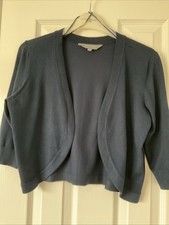 Principles Navy Bolero Shrug Size 12