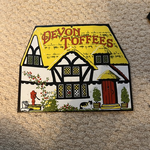 Vintage devon toffees enamel - toffees,