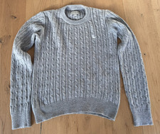 Ladies Grey cable-stitch Jack Wills jumper, size 10 
