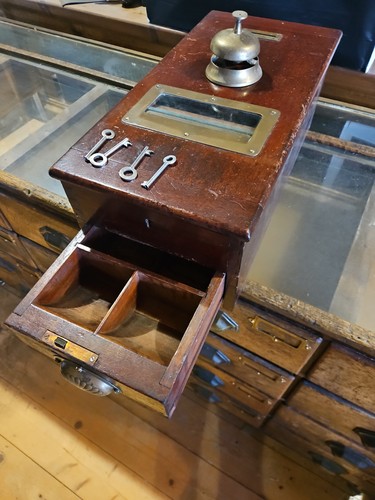 Victorian wooden shop till - wooden,
