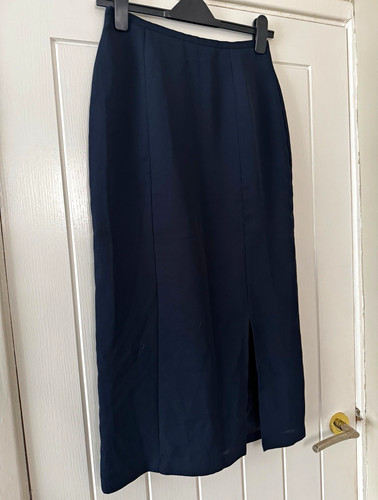 Amaranto navy satin pencil - navy,