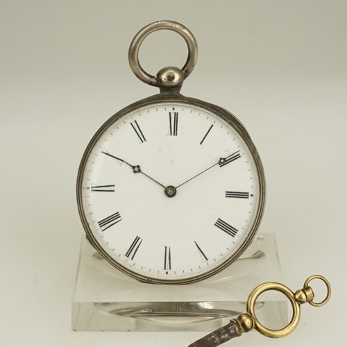 Working silver pocket watch - pocket,