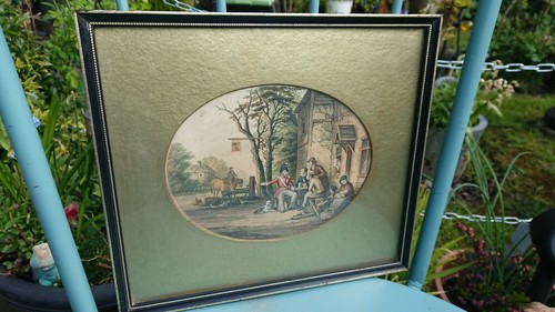 Vintage oval blond print - vintage,