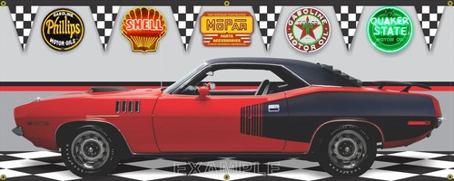 1971 plymouth hemi cuda red - hemi,