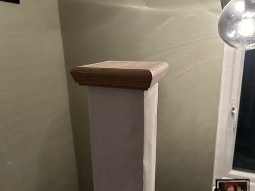 Solid oak newel - oak,