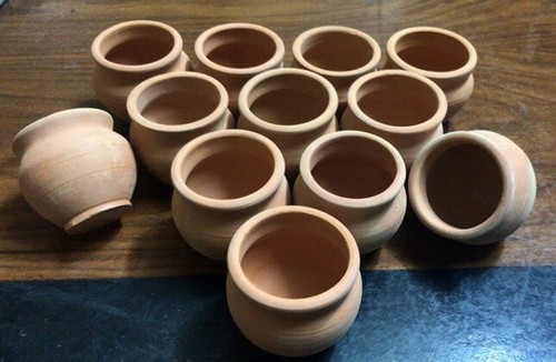 200ml matka clay pot - clay, cups