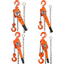 VEVOR Lever Block Chain Hoist G80 Ratchet Hoist 1650-13200lb Capacity 5/10/20 ft
