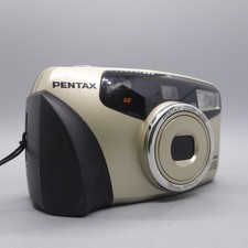 Pentax IQZoom 105G 35mm Film Point and Shoot Camera Gold Tested