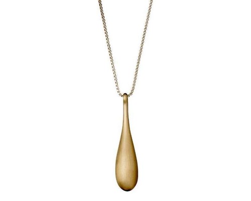 Pilgrim teardrop necklace gold - necklace,