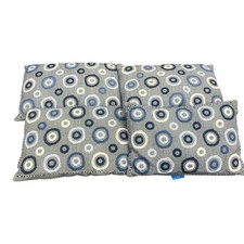 William Yeoward Cushions x 4 Blue Tone Circ;le Print John Lewis 60 X 40 Home