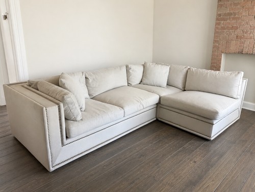Beautiful cream corner sofa