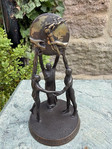 Dutch cast bronze figural - a,